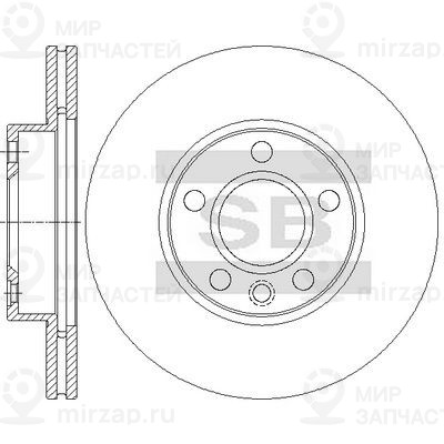 Тормозной диск SANGSIN SD5714