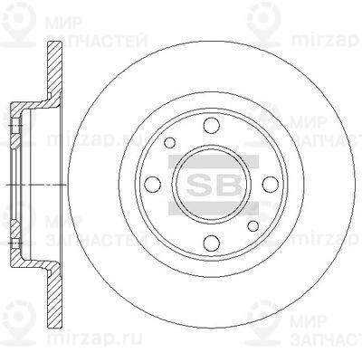 Тормозной диск SANGSIN SD5801