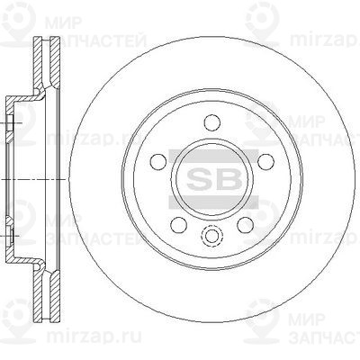 Тормозной диск SANGSIN SD7002