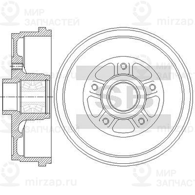 Тормозной барабан SANGSIN SD7107