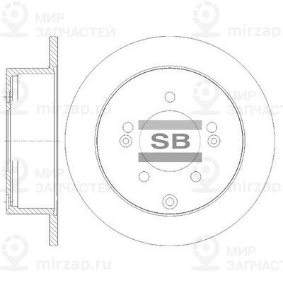 Тормозной диск SANGSIN SD8112
