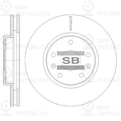Тормозной диск SANGSIN SD8114