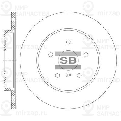Тормозной диск SANGSIN SD8116