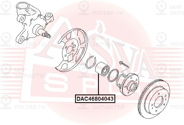 Запчасть ASVA DAC46804043