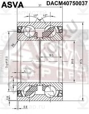 Запчасть ASVA DACM40750037