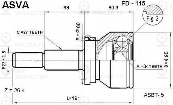 Запчасть ASVA FD115