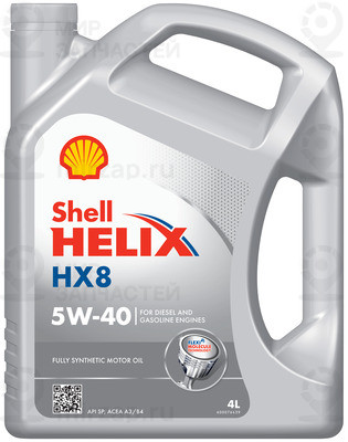Масло Моторное Shell Helix Hx8 Sp 5W-40 Синтетическое 4 Л 550070336 SHELL 550070336