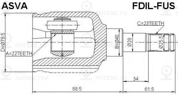 Запчасть ASVA FDILFUS