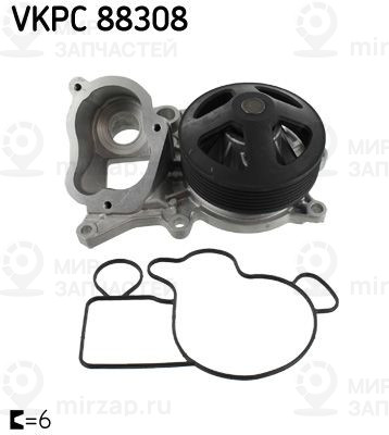 Водяной насос, охлаждение двигателя SKF VKPC88308