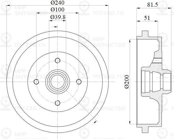 Запчасть S&K GMBH SKDB1017