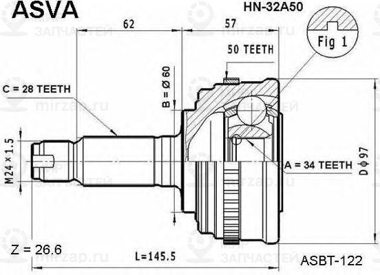Запчасть ASVA HN32A50