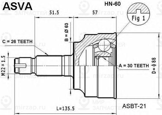 Запчасть ASVA HN60