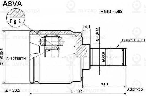 Запчасть ASVA HNID508