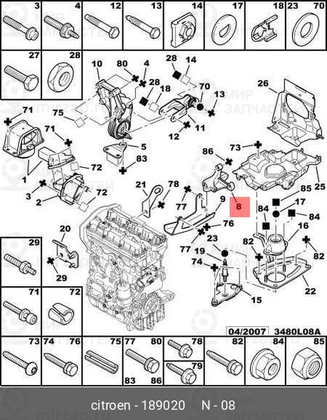 Запчасть STARKE 189020