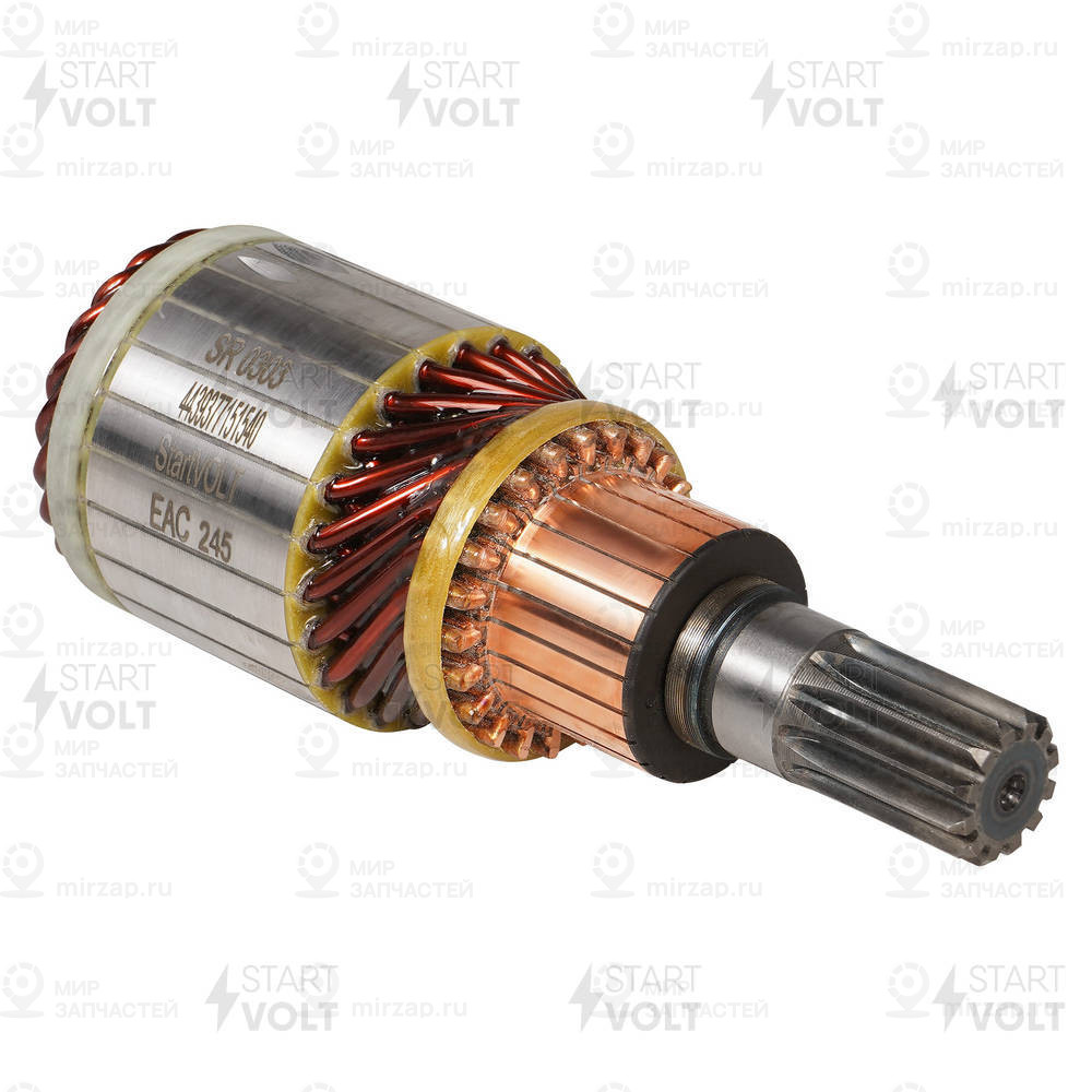 Ротор Стартера Для С/Т Мтз-80/82/Газ/Паз Дв. Ммз-Д240/245/260 (Sr 0303) StartVOLT SR0303