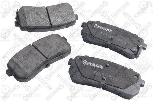 Комплект тормозных колодок, дисковый тормоз STELLOX 000085BSX