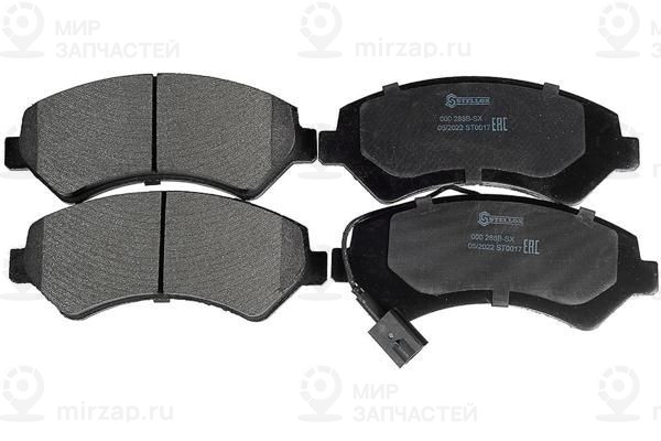 Комплект тормозных колодок, дисковый тормоз STELLOX 000288BSX