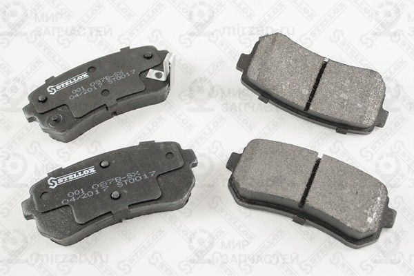 Комплект тормозных колодок, дисковый тормоз STELLOX 001087BSX