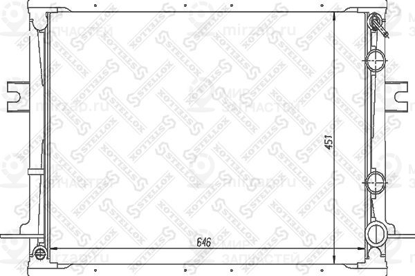 Радиатор, охлаждение двигателя STELLOX 1025827SX