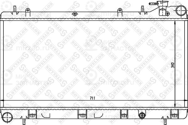 Радиатор, охлаждение двигателя STELLOX 1026263SX