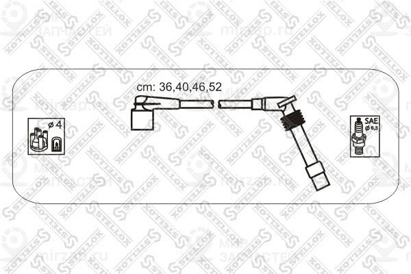 Комплект проводов зажигания STELLOX 1038460SX