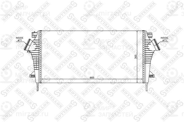 Интеркулер STELLOX 1040209SX