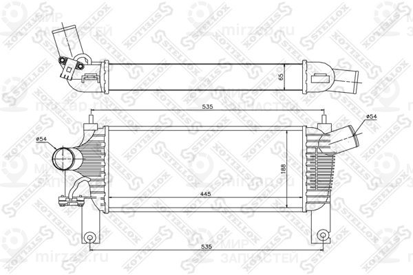 Интеркулер STELLOX 1040233SX
