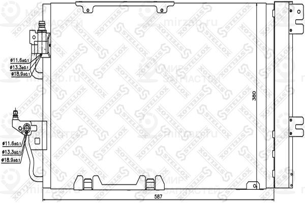 Конденсатор, кондиционер STELLOX 1045019SX