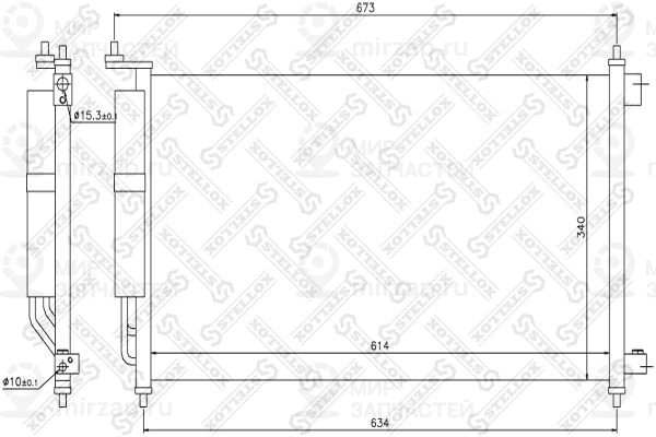 Конденсатор, кондиционер STELLOX 1045224SX