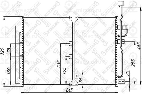 Конденсатор, кондиционер STELLOX 1045608SX