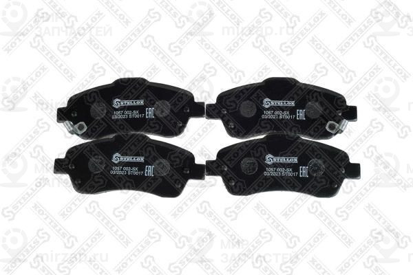 Комплект тормозных колодок, дисковый тормоз STELLOX 1057002SX