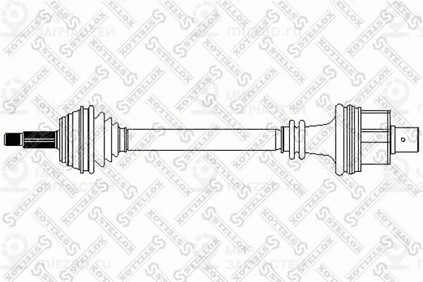 Приводной вал STELLOX 1581020SX