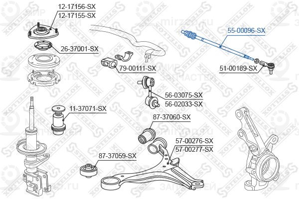 Запчасть STELLOX 5500096SX