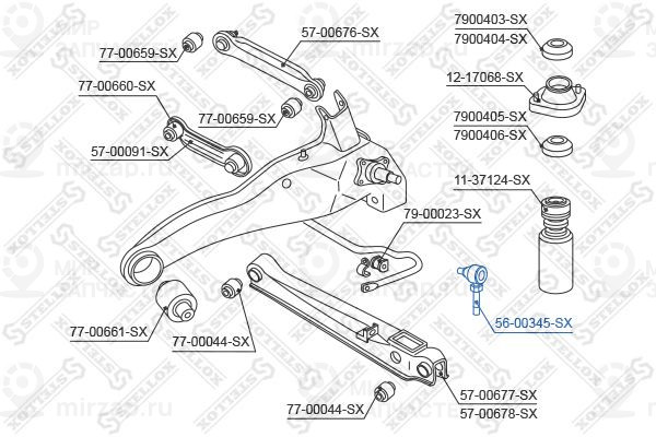 Тяга / стойка, стабилизатор STELLOX 5600345SX