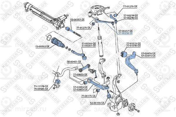 Запчасть STELLOX 5700238ASX