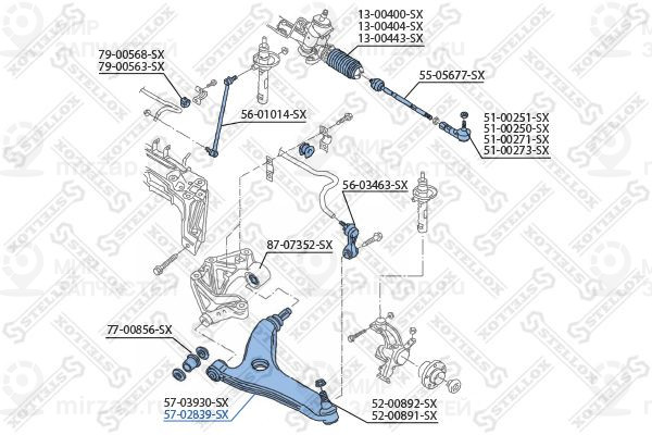 Запчасть STELLOX 5702839SX