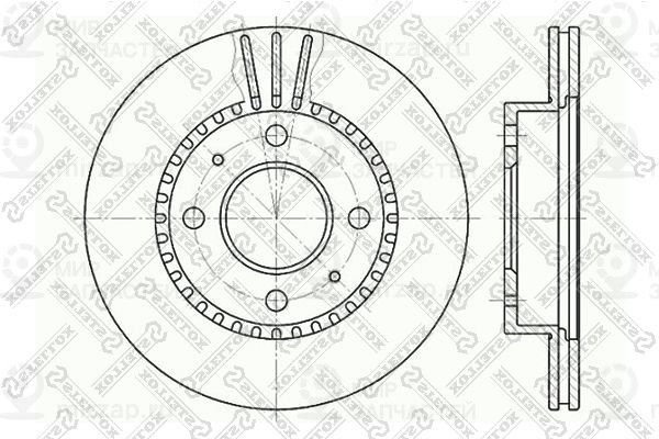 Тормозной диск STELLOX 60202244VSX