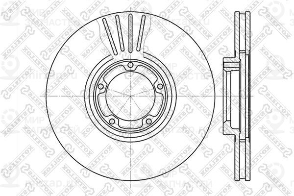 Тормозной диск STELLOX 60202547VSX