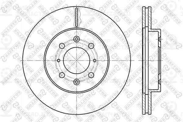 Тормозной диск STELLOX 60202614VSX