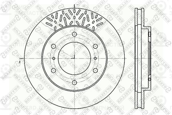 Тормозной диск STELLOX 60203033VSX