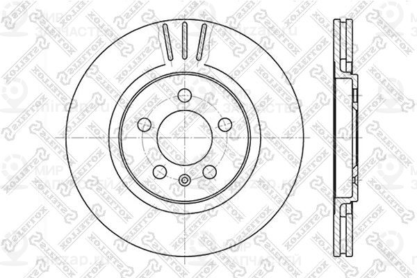 Тормозной диск STELLOX 60204735VSX