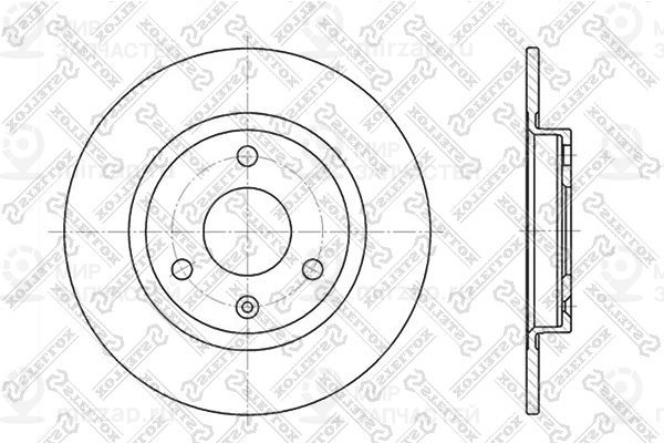 Тормозной диск STELLOX 60209917SX