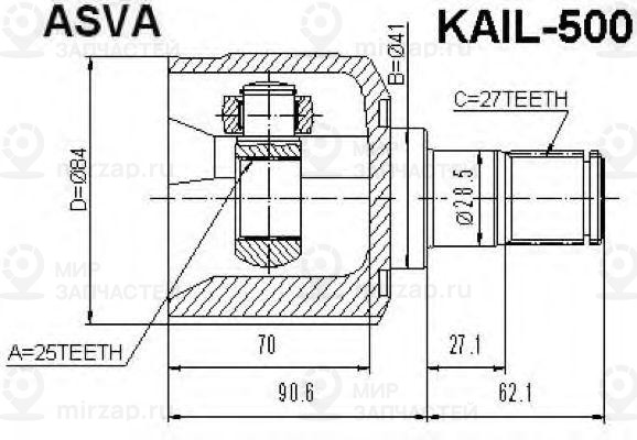 Запчасть ASVA KAIL500