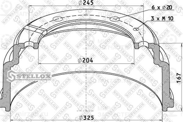 Запчасть STELLOX 8500006SX