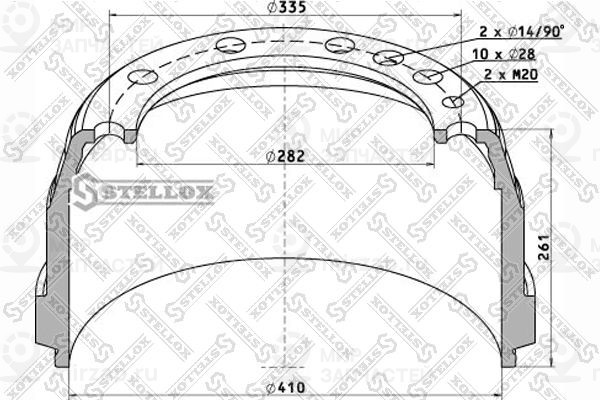 Запчасть STELLOX 8500016SX