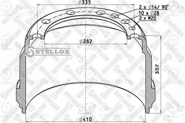 Запчасть STELLOX 8500033SX