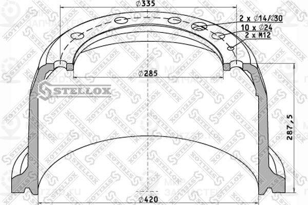 Запчасть STELLOX 8500048SX