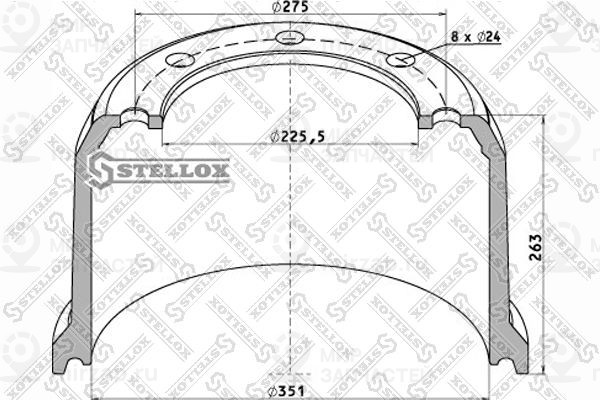 Запчасть STELLOX 8500133SX