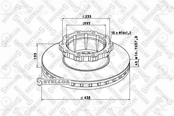 Запчасть STELLOX 8500729SX
