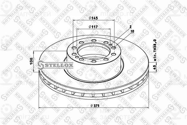 Запчасть STELLOX 8500803SX
